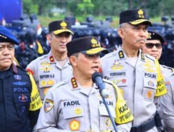 Peserta Apel Gelar Pasukan Polri Siap Amankan Pemilu 2024