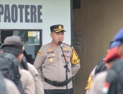 Kapolres Pelabuhan Makassar Pimpin Apel Pergeseran Personel Pengamanan TPS