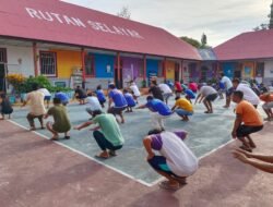WBP Rutan Selayar Rutin Lakukan Stretching untuk Kesehatan dan Kelenturan Tubuh