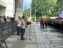 Polda Metro Jaya dan Mabes Polri Gelar Apel Pasukan untuk Pengamanan Debat Capres Pemilu 2024