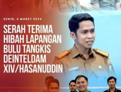 Serah Terima Hibah Lapangan Bulu Tangkis Deinteldam XIV/Hasanuddin