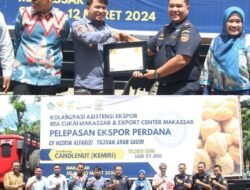 Tingkatkan Devisa Ekspor Sulsel, Bea Cukai Lepas Ekspor Perdana UMKM Binaan Komoditi Kemiri