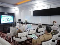 Melalui Virtual, Pamen Ahli Bid Ekonomi Mewakili Pangdam XIV/Hsn Hadiri Rakor Pengendalian Inflasi Daerah