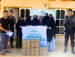Personel Patroli Presisi Polres Bone Salurkan Gerakan Protein Santri untuk Dukung Kesejahteraan