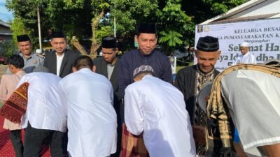 Penuh Khidmat Warnai Sholat Id di Lapas IIB Maros