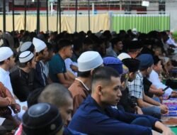 Suasana Khusyu Warga Binaan Rutan Kelas I Makassar dalam Khutbah Idul Adha 1445 H