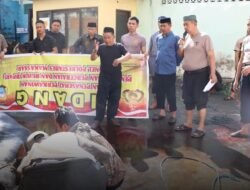 Pemotongan Hewan Kurban oleh Polrestabes Makassar dalam Rangka Peringatan Hari Raya Idul Adha 1445 H