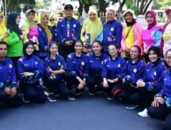 Penjabat Gubernur Sulawesi Selatan, Prof Zudan Arif Fakrulloh, Melepas Atlet Senam Kreasi Menuju Kejuaraan Ibu Negara