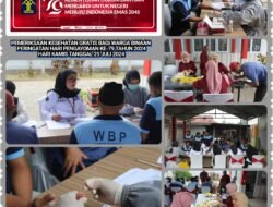 Lapas IIA Parepare Gelar Pemeriksaan Kesehatan Gratis Bagi WBP Dalam Rangkaian Peringatan Hari Pengayoman Ke-79 Tahun 2024.
