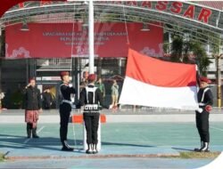 Upacara Peringatan Hari Kemerdekaan ke-79 di Rutan Makassar Berlangsung Khidmat