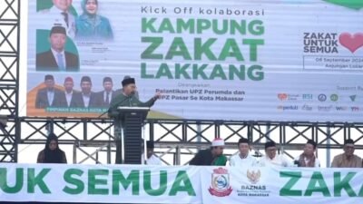 Wali Kota Makassar Resmi Luncurkan Kampung Zakat Lakkang di Hadapan Jemaah Salat Subuh