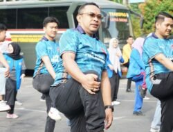 Jum’at Sehat, Lapas Kelas I Makassar Gelar Senam Bersama untuk Tingkatkan Kesehatan Pegawai