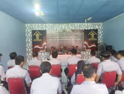Kepala Rutan Sidrap yang Baru, Muhammad Syahrir Azis, Ajak Jajaran Pegawai Tingkatkan Sinergitas Kerja