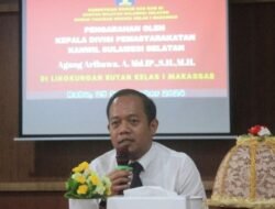 Kunjungan Kerja di Rutan Makassar, Kadivpas Kemenkumham Sulsel Berikan Penguatan Tugas