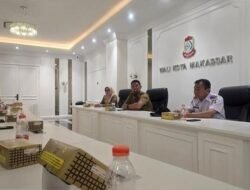 Kadis Sosial Makassar Hadiri Rapat Koordinasi Penanganan Gepeng yang Dipimpin Pjs. Walikota Makassar