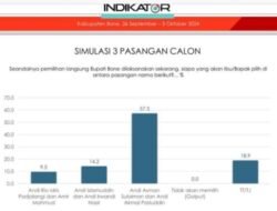 Lembaga Survey Nasional Indikator : Andi Asman Sulaiman-Andi Akmal (BerAmal) 57,3 Persen