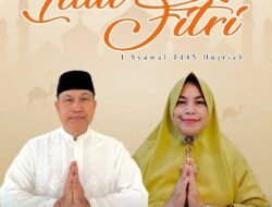 Camat dan Ketua TP PKK Kepulauan Sangkarrang Sampaikan Ucapan Selamat Hari Raya Idul Fitri 1 Syawal 1445 H