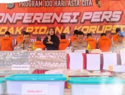 Kapolda Sulsel Pimpin Press Release Penanganan Kasus Tindak Pidana Korupsi di Sulawesi Selatan