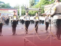 Kapolrestabes Makassar Pimpin Upacara PTDH Tiga Personel Polrestabes secara In Absentia