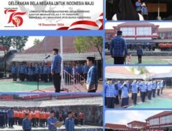 Antusias WBP Lapas Parepare Mengikuti Upacara Bendera Peringatan Hari Bela Negara Ke-76