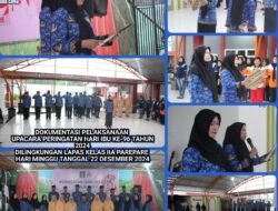 WBP Perempuan Lapas Parepare Gelar Upacara Hari Ibu ke-96 Penuh Khidmat