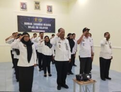 Jajaran Rutan Selayar Ikuti Apel Bersama Awal Tahun 2025 Secara Virtual