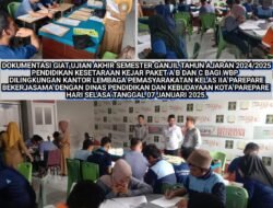 30 Warga Binaan Lapas IIA Parepare Sukses Menyelesaikan Ujian Penilaian Akhir Semester Ganjil Tahun Ajaran 2024/2025