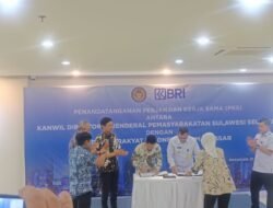 Wujudkan Pembangunan Zona Integritas, Kanwil Direktorat Jenderal Pemasyarakatan Sulsel Teken PKS dengan PT Bank Rakyat Indonesia RO Makassar