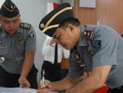 Hari Pertama Bertugas, Kalapas I Makassar Teken Komitmen Bersama dan Pakta Integritas