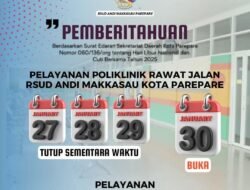 Pelayanan RSUD Andi Makkasau Tetap Optimal di Hari Libur dan Cuti Bersama