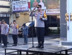 Kapolrestabes Makassar Pimpin Apel Pagi dan Halal Bihalal, Apresiasi Kinerja Personel Selama Ramadhan