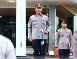 KAPOLDA SULSEL PIMPIN APEL PAGI DAN HALAL BIHALAL BERSAMA SELURUH PERSONEL