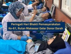 Rutan Kelas I Makassar Gelar Donor Darah dalam Rangka Peringatan Hari Bhakti Pemasyarakatan Ke-61