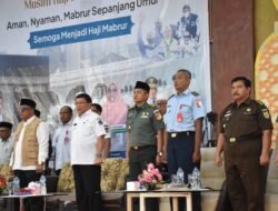 KABINTALJARAHDAM XIII/MERDEKA HADIRI ACARA PELEPASAN CALON JEMAAH HAJI PROVINSI SULAWESI UTARA