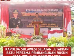 Kapolda Sulsel Resmikan Pembangunan Rusun Batalyon D Pelopor di Luwu