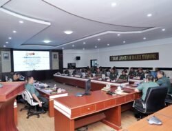 Pangdam XIV/Hasanuddin Terima Paparan Persiapan Open Tournament Lari Marathon HUT ke-80 TNI