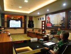 Pangdam XIV/Hasanuddin Ikuti Vicon Evaluasi Progres Pembangunan Koperasi Merah Putih