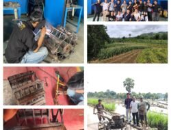 Kolaborasi Dosen & Mahasiswa Modifikasi Roda Traktor, Mudahkan Petani Taklukan Lumpur.