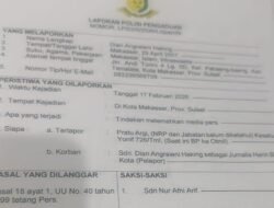 Oknum TNI Dilaporkan ke Polisi Militer Kodam XIV/Hasanuddin, Diduga Lecehkan Karya Jurnalistik