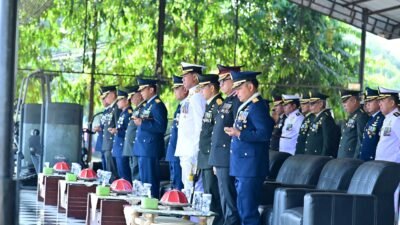 HUT ke-81 TNI di Makassar Digelar Sederhana, 1.992 Personel Tiga Matra Ikuti Upacara